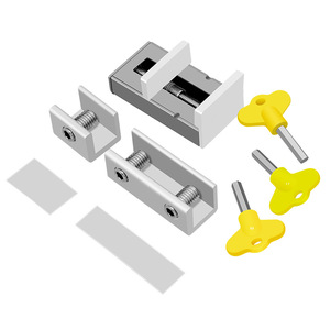 Aluminum Alloy <b>Window</b> Limiter Stainless Steel <b>Latch</b> Sliding <b>Window</b> Child Safety Device Easy Installation Anti-theft - Product Image 1