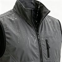 Gilet softshell d'hiver pour homme personnalisé, respirant, imperméable, coupe-vent, style décontracté, grande taille, tissu tissé