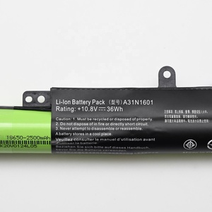 แบตเตอรี่แล็ปท็อป A31N1601 2200มิลลิแอมป์ต่อชั่วโมงสำหรับ <span class=keywords><strong>Asus</strong></span> <span class=keywords><strong>VivoBook</strong></span> <span class=keywords><strong>MAX</strong></span> X541NA P541NA-GQ070 A541S X541UJ-GO359T X541NA-GQ073T - Product Image 4