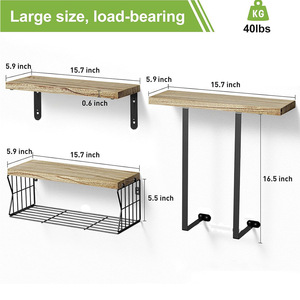 Passing On <b>The</b> <b>Kingdom</b> Bathroom Towel Rack 3 Bars Wall Mounted With Shelf Organizer For Towels And Toiletries - Product Image 4