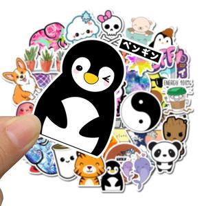 50Pcs INS <span class=keywords><strong>Tik</strong></span> <span class=keywords><strong>Tok</strong></span> Venta caliente Vsco pegatina niña linda creativa botella a casa decoración skate equipaje Laptop Vsco pegatinas - Product Image 4