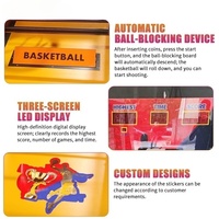 Machine de basket-ball électronique interactive pour enfants, jeu d'arcade à monnayeur pour compétition