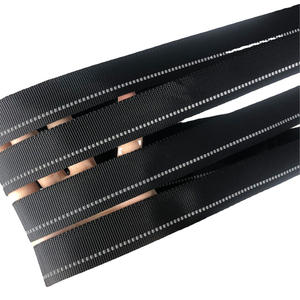 Noir Doux Haute Visible <span class=keywords><strong>2</strong></span>.2CM Double Face Réfléchissant Fournitures Pour Animaux De Compagnie Ruban En Nylon Enveloppé De Bord Sangle Bande De Bordure Bande Sangle - Product Image 3