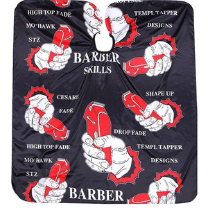 Personnalisé Imprimé Salon Cape <span class=keywords><strong>De</strong></span> <span class=keywords><strong>Coiffeur</strong></span> <span class=keywords><strong>De</strong></span> <span class=keywords><strong>Coiffeur</strong></span> <span class=keywords><strong>De</strong></span> Coupe <span class=keywords><strong>de</strong></span> Cheveux Cape Salon <span class=keywords><strong>Cap</strong></span> - Product Image 1