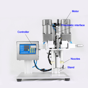 DOVOLL-máquina de tornillo de tapas de plástico neumáticas de escritorio, semiautomática, para cosméticos, agua, bebidas, vidrio, espray, máquina de tapado de botellas - Product Image 2