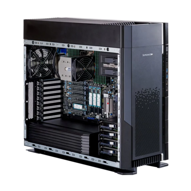 Supermicro SYS-551A-T up Full Rackmount Tower Workstation Support LGA-4677 and W-3400 M.2*4 2000W Power Module