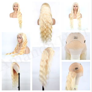 Peluca de Cabello Humano con Frente de Encaje HD 13x6, Ondas Profundas Rubias 613, 150% de Densidad, Pre-Desplumada, Ondas de Agua 360, Pelucas de Cabello Humano para Mujer - Product Image 5