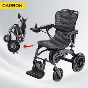 Suministros de Terapia de Rehabilitación Personalizados, Silla de Ruedas Eléctrica Plegable para Adultos, Silla de Ruedas Motorizada Multifuncional Portátil para Discapacitados - Product Image 1