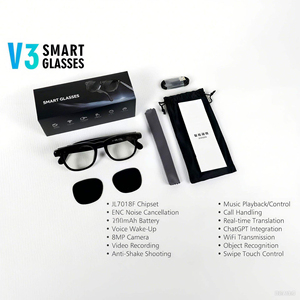 Kairui 2026 Nuevas Gafas Inteligentes V3 con Cámara HD de 8MP 1080P, Grabación de Video de 32GB, Transferencia WIFI, ChatGPT, Lentes Duales, Traducción por IA y GPS - Product Image 4