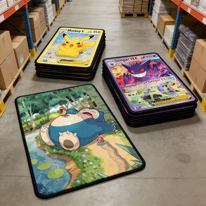 Alfombras Personalizadas con Forma de Anime, Alfombras Impresas con Diseños Geniales, Antideslizantes, Suaves y Afelpadas, Alfombra de Pokémon - Product Image 1