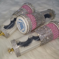 Boîte à cils vide de luxe personnalisée, marque privée, boîte d'emballage pour cils en vison, pour cils en bande