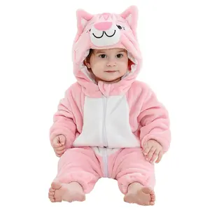 Mascotte animal dessin animé combinaison Costume chat Costume pour enfant HALLOWEEN flanelle pyjama cheval