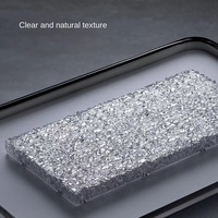 Lámpara de Techo de Lujo de Alta Gama con Diseño Creativo de Patrón de Grietas de Hielo, Protección Ocular, Hierro Forjado, Acrílico, Luz de Espectro Completo de Tres Colores