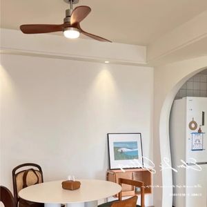 Ventilador <span class=keywords><strong>de</strong></span> <span class=keywords><strong>Techo</strong></span> Silencioso <span class=keywords><strong>de</strong></span> Estilo Madera Original Inteligente, Estilo Vintage Retro para Dormitorio, Sala <span class=keywords><strong>de</strong></span> Estar, Comedor - Product Image 4