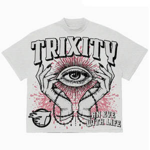 เสื้อยืดผ้าฝ้ายฟอกสีทรงหลวมวินเทจสำหรับผู้ชาย Y2K สไตล์สตรีทฮิปฮอปยูนิเซ็กส์ - Product Image 4