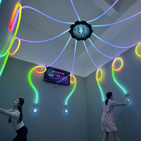 Installations artistiques interactives lumineuses LED pour jeux actifs, jeux multijoueurs et effets de flash, pour parcs à thème