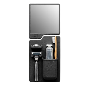 Support mural en silicone pour dentifrice et rasoir, organisateur de salle de bain étanche, porte-brosse à dents, ensemble miroir - Product Image 1