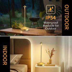 Modern Luxury Mini Cordless Touch <b>Table</b> Light Hotel <b>Rechargeable</b> Led Small Restaurant <b>Table</b> <b>Lamp</b> - Product Image 5
