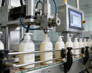 Machines de remplissage de bouteilles à filtre très vendues, utilisées dans l'industrie chimique et cosmétique quotidienne - Product Image 2