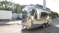 Imbisswagen Foodtruck Restaurant mobile Remolque Food Truck Helados Entièrement équipé Petit chariot à café Remorque alimentaire carrée