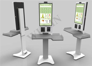 Dokunmatik Totemler Android Kiosk Makinesi Kendinden Servis Ödeme Otomatik Ödeme Kiosk'u Yazıcı ve QR Kod Okuyucu ile - Product Image 3