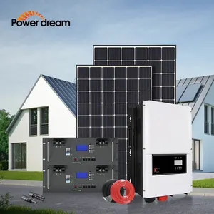 パワードリーム産業用オフグリッド太陽光発電ソーラーパネルシステム10Kw