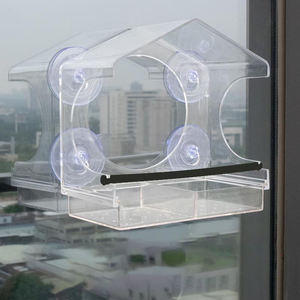 ขายส่งที่ให้อาหารนกอะคริลิกใสและกรงนก อุปกรณ์สำหรับนกเลี้ยงใหม่สำหรับการเลี้ยงนกในสวนหลังบ้าน - Product Image 6