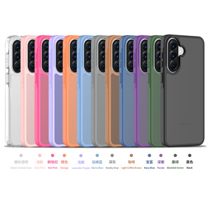 Étui de téléphone portable en TPU acrylique de haute qualité, simple, couleur unie, givré, pour Samsung A57, protection anti-chute, coque arrière pour A56 - Product Image 2