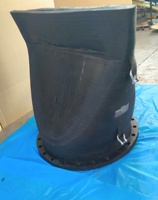 Clapet anti-retour à bec de canard à bride en caoutchouc, à bride à enfiler, manuel, DN150-1200 PN10/16, Plugline DCV, eaux usées, eau de mer, eaux pluviales, eaux usées