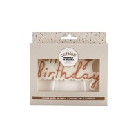 Cake Topper Geburtstags dekoration Party liefert mehrfarbige Geburtstags kerzen Set mit Happy Birthday Letter Candles