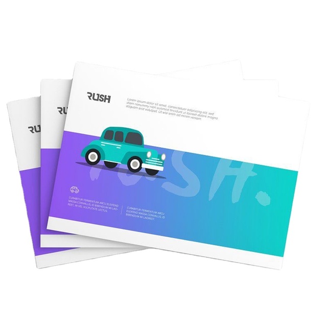 Print on Demand Art Paper Brochure Instructions with Color Illustrations