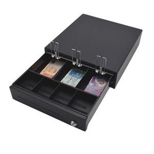 Cassetto Portadenaro da 335mm con Porta RJ11, Registratore di Cassa POS con 3 Scomparti per Banconote e 4/6 per Monete - Product Image 1