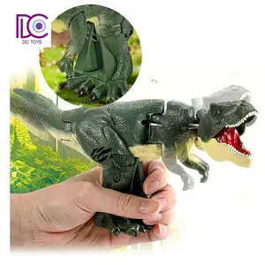 Dc לחץ ביס כיף אפקט צליל נדנדה grabber דינוזאורים דמות צעצועים דינוזאור לילדים