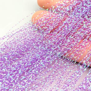 16 لونًا ثلاثي الألوان فلاشابو الكريستال الملتوية فلاش تينسل ، مساعدة في المياه المالحة ، تهززة هوك إغراء غاسل جعل المواد - Product Image 2