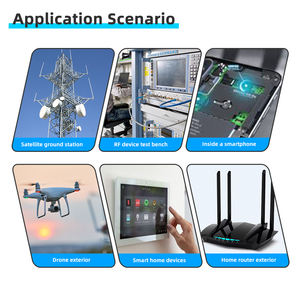 Omni Directional 50MM Schwarz Weiß GSM 3G 4G LTE Mini-Gummi antenne mit geradem rechtem SMA-Winkel - Product Image 5