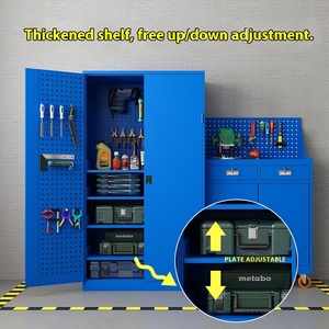 Armoire de rangement robuste pour outils avec serrure électronique à code, option OEM, capacité 300 kg, garantie 3 ans, pour atelier, <span class=keywords><strong>garage</strong></span>, sous-sol - Product Image 5