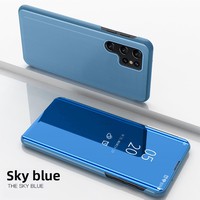 Étui à rabat miroir électroplaqué de luxe en gros pour Samsung S25 S24 S23 Ultra avec support pliable – Prix direct usine