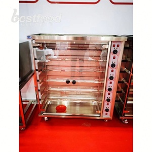 Four à rôtir électrique commercial OULI HEJ-3P à 3 niveaux, machine à rôtir le poulet, minuterie, nettoyage facile, 380V pour restaurants - Product Image 6