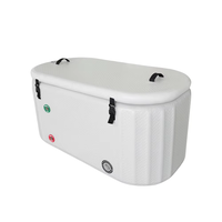 Baignoire gonflable portable en PVC pour la thérapie par l'eau froide, pour la récupération des athlètes, bain de glace, baignoire de plongée, capacité de 60 gallons+, utilisation en extérieur, 2