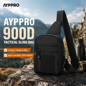 Bolso Táctico AYPPRO <span class=keywords><strong>de</strong></span> Nylon 900D, Envío Inmediato, MOQ Bajo <span class=keywords><strong>de</strong></span> 50 Piezas, Logotipo Personalizado OEM, Bolso <span class=keywords><strong>de</strong></span> Hombro EDC MOLLE, Directo <span class=keywords><strong>de</strong></span> Fábrica DDP EE. UU. - Product Image 1