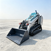 Chargeuse compacte polyvalente pour travaux agricoles, de construction et de démolition, prête à l'emploi avec attache à double sortie 3 cylindres