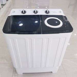 Machine à laver semi-automatique à double tambour pour la maison Machine à laver les vêtements 7kg Roue de lavage à double usage Déshydratation - Product Image 5