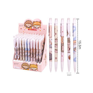 Kawaii Cute Cartoon Pattern Click Pop Custom Plastic Mechanical Pencils Variety Bulk Pack of 50 - Product Image 1