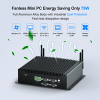 Nouveau mini PC industriel sans ventilateur, processeur I5-10210U, triple écran, résolution 4K, 8 USB, 2 ports GPIO 6 broches, Windows 11