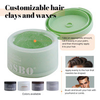 Huile de menthe poivrée de marque privée soins capillaires style gel pommade contrôle des bords cire coiffante haute brillance