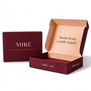 Cajas de envío para marcas de belleza y cuidado de la piel, ecológicas, reciclables, de cartón corrugado, personalizadas, impresas, de papel kraft. - Product Image 3