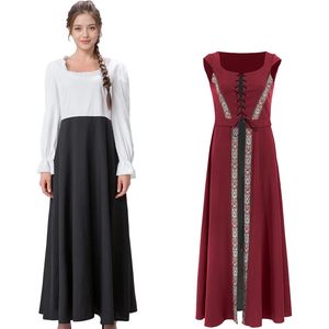 Vestido Renacentista Stadget para Mujer, Disfraz Medieval, Vestido de Corte Victoriano, Vestido de Reina, Princesa, Campesina - Product Image 5