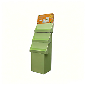 Étagère de présentation au sol en carton personnalisable pour café, stand de vente prêt à l'emploi, épicerie fine, vente en gros, OEM, ODM, FSC - Product Image 4