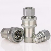 EVERNEW H001 ISO7241-A Raccord rapide hydraulique à déconnexion rapide, nouveau raccord de tuyau haute pression, vannes filetées ISO, joints ISO