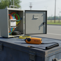 Kit Inspeksi Optik Genggam FVO-800B Probe Inspeksi Konektor Optik FTTH Mikroskop Serat Optik